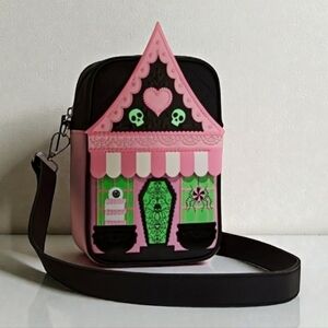 NEW BBW Limited Edition Glow-In-The-Dark Haunted House Crossbody Bag